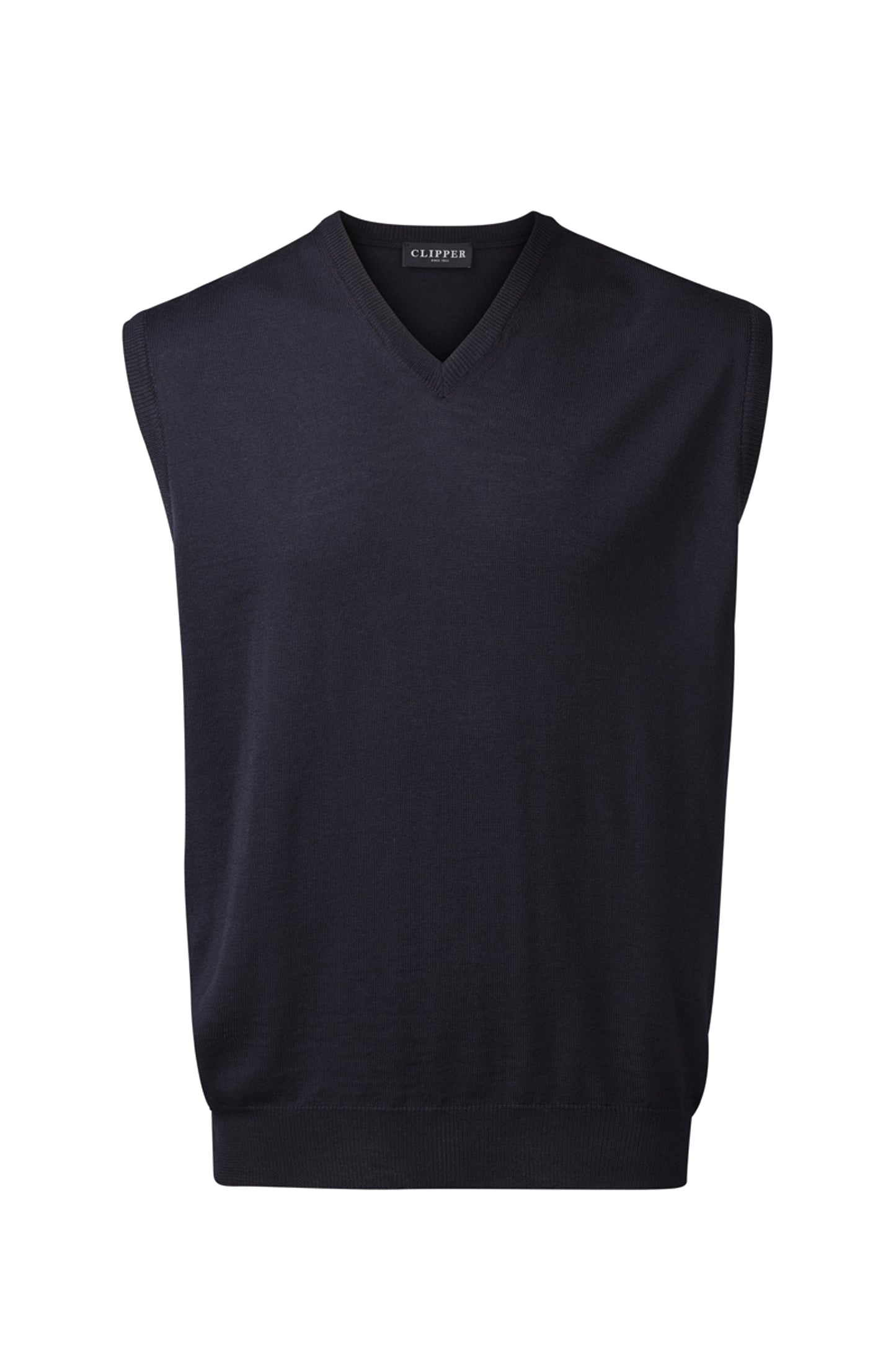 Clipper Milan Regular Fit slipover ærmeløs uld