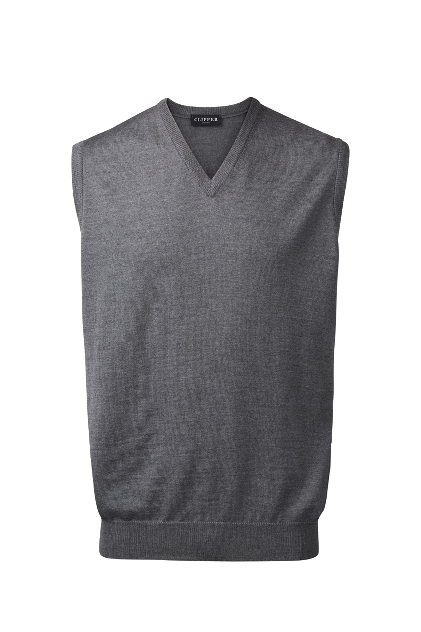 Clipper Milan Regular Fit slipover ærmeløs uld