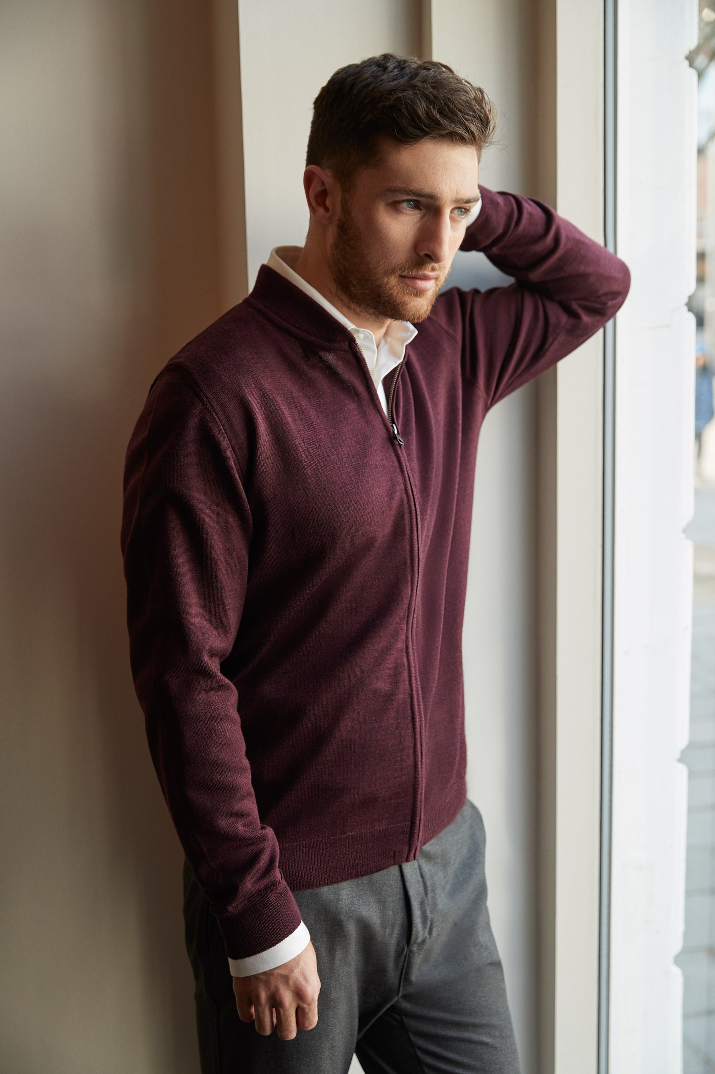 Clipper Milan Regular Fit zip-cardigan uld