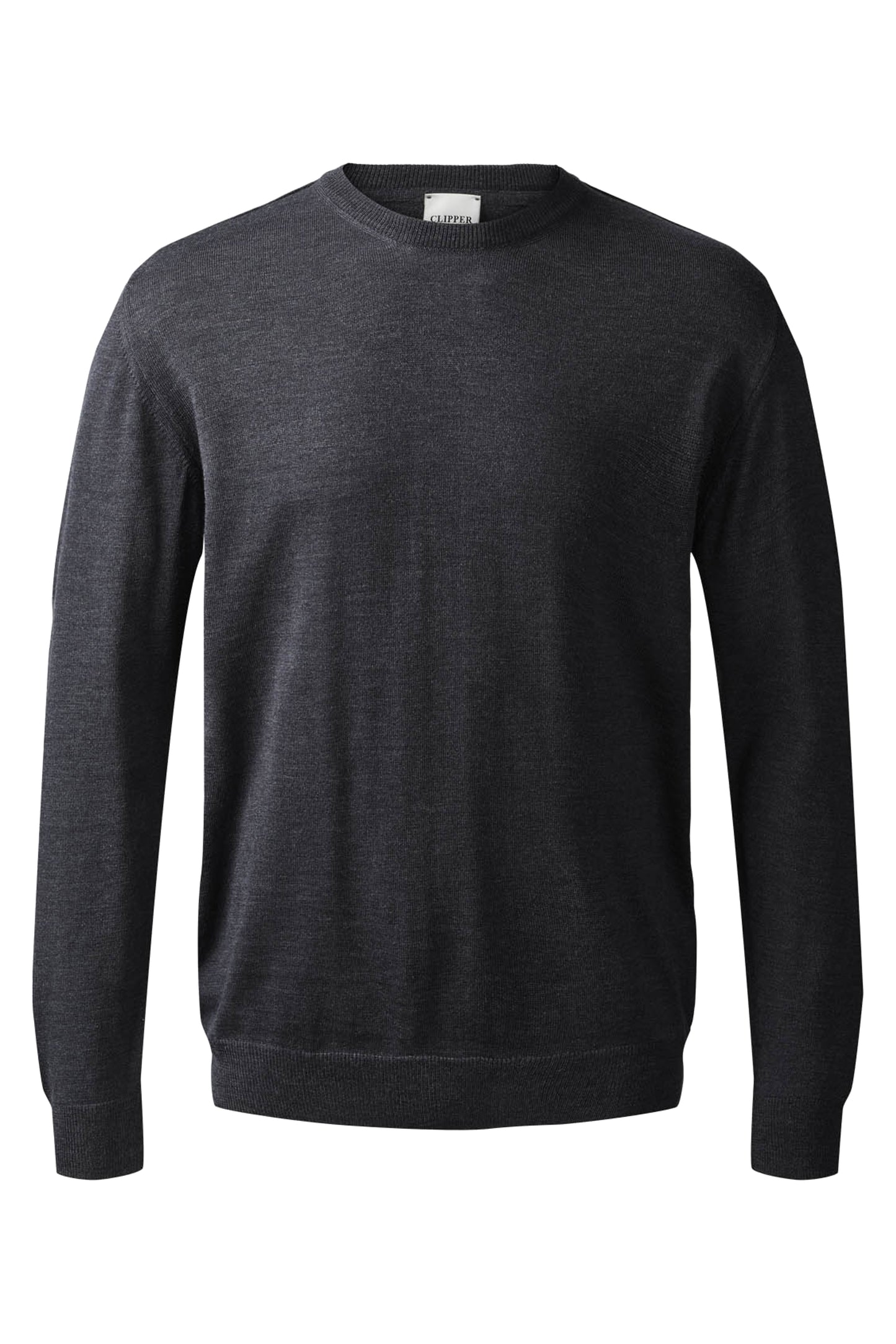 Clipper Turin Modern Fit rund hals strik uld