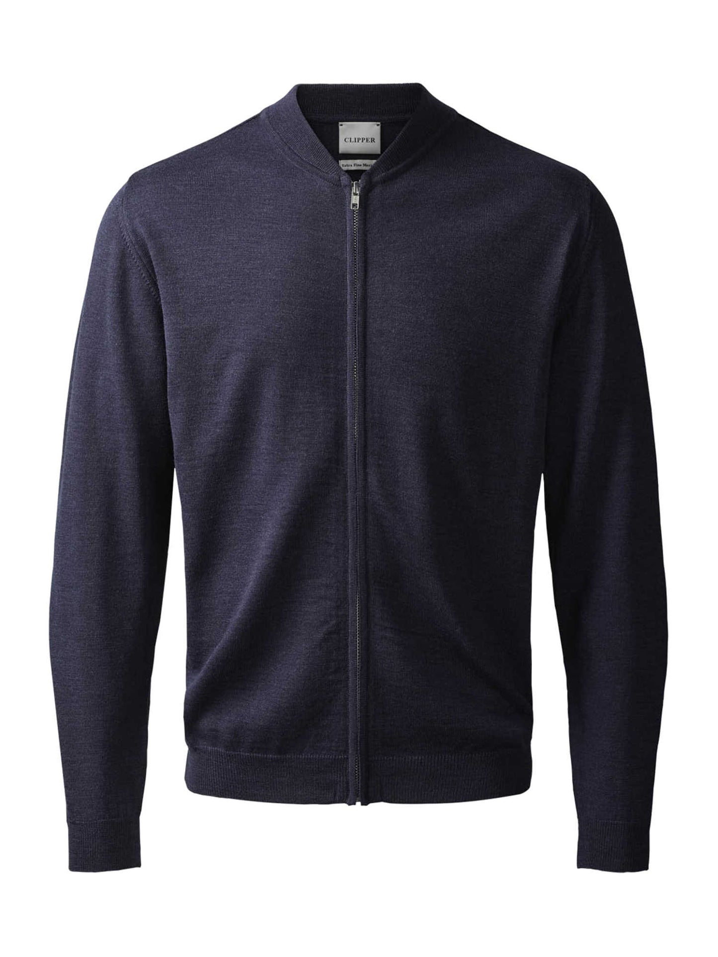Clipper Turin Modern Fit zip-cardigan strik uld