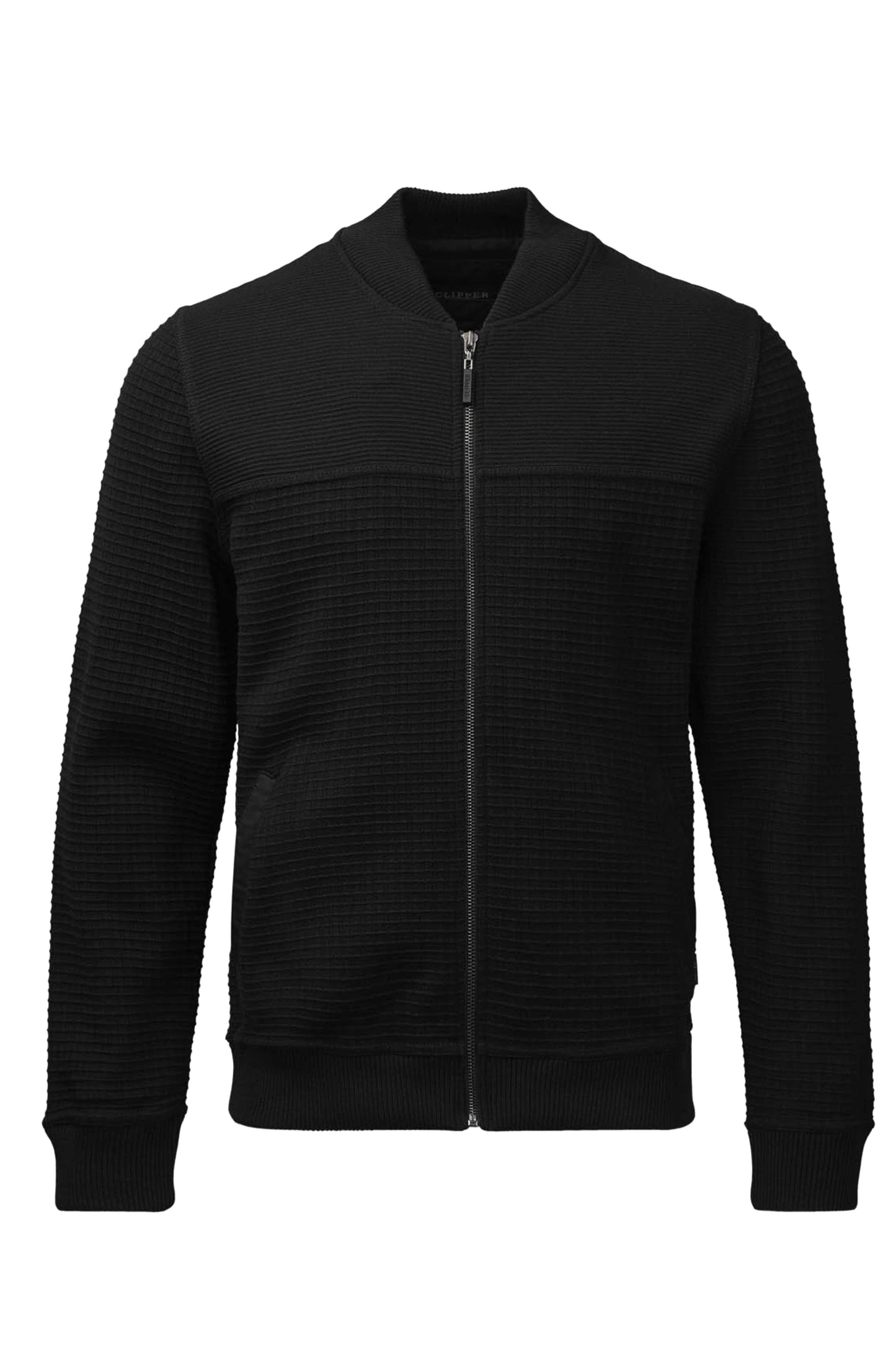 Clipper Dundee Classic Fit zip-cardigan uldblanding