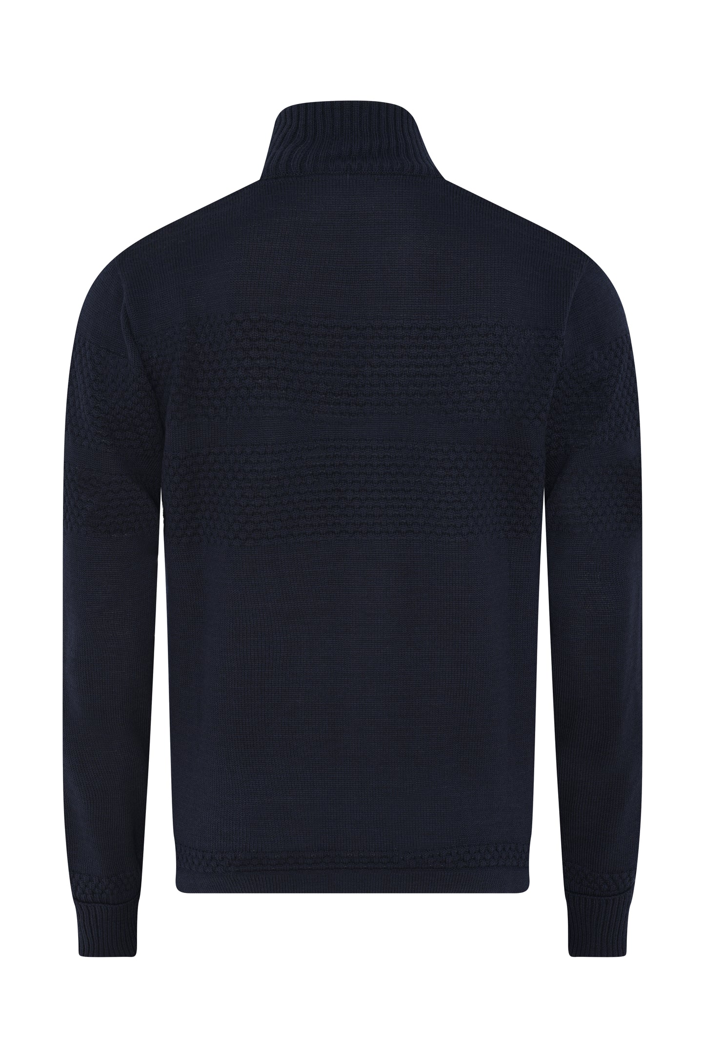 Clipper Saltum Modern Fit sømandsstrik zip-cardigan uld