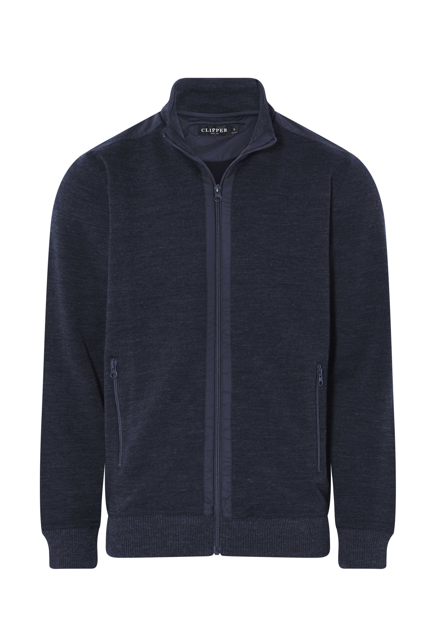 Clipper Kilkenny Classic Fit zip-cardigan uldblanding