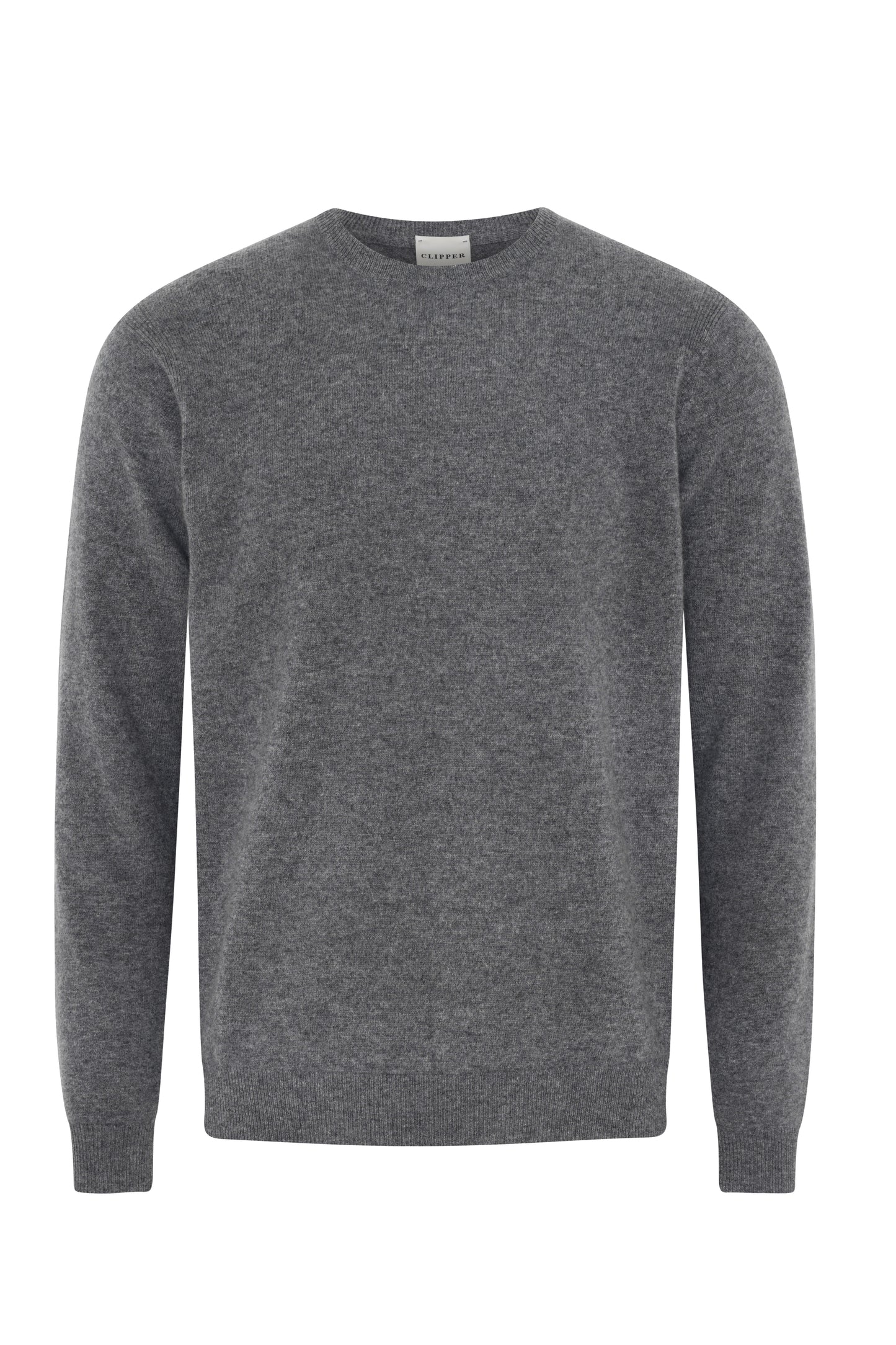 Clipper Sheffield Modern Fit strik rund hals cashmere