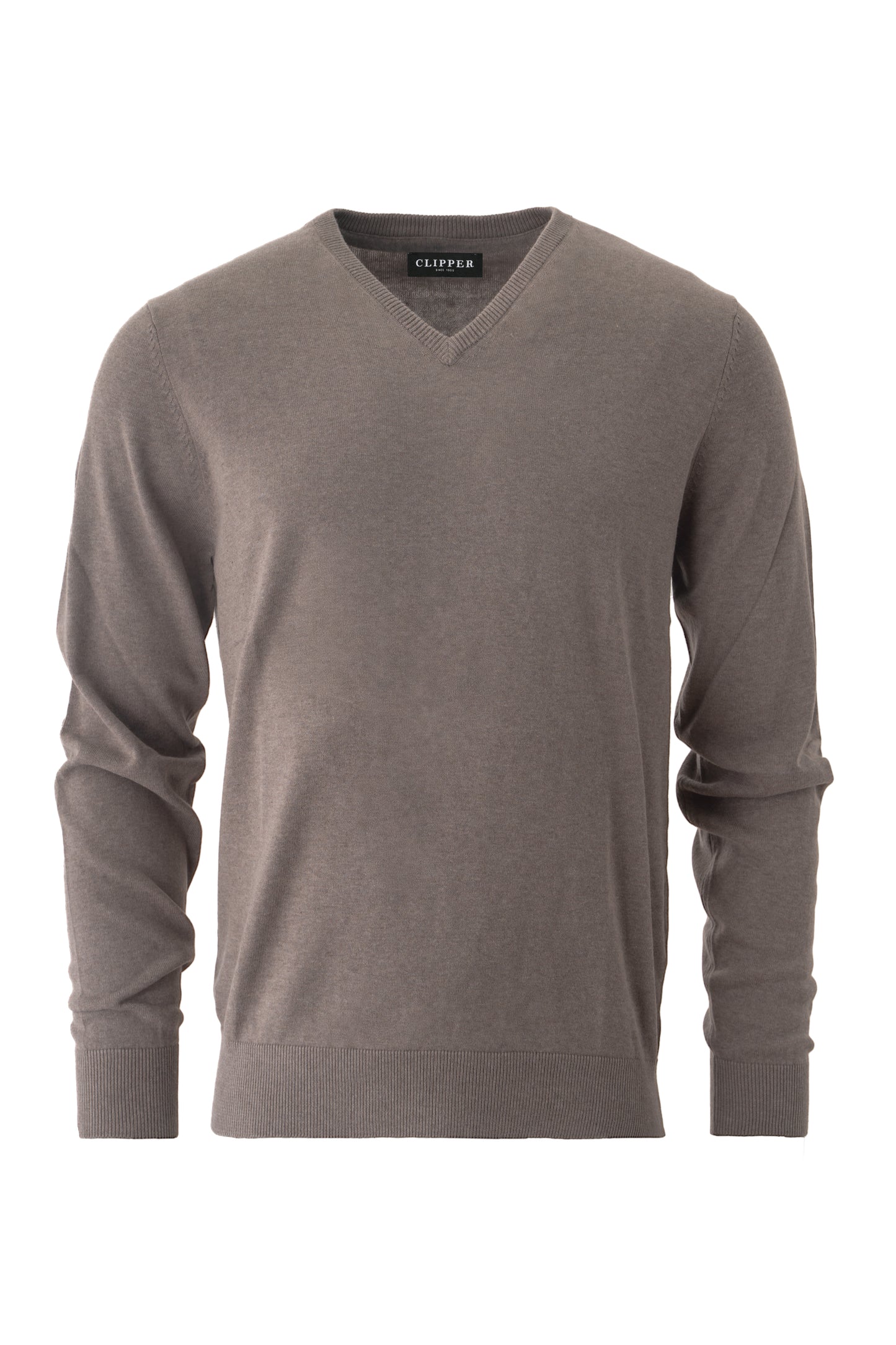 Clipper Napoli Regular Fit V-hals strik bomuld