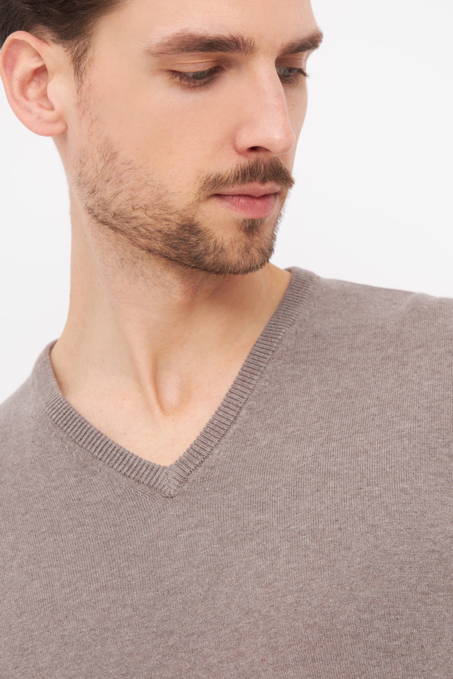 Clipper Napoli Regular Fit V-hals strik bomuld