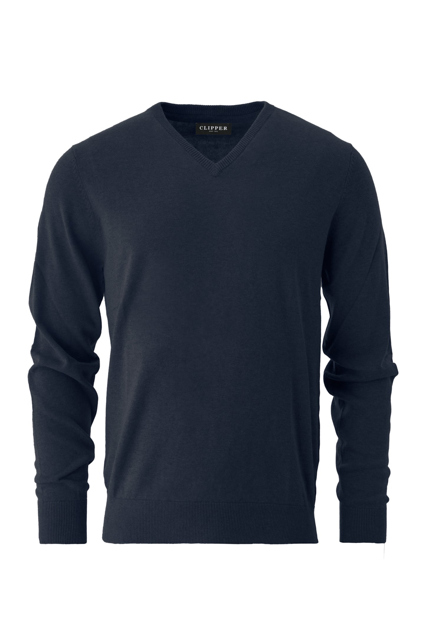 Clipper Napoli Regular Fit V-hals strik bomuld