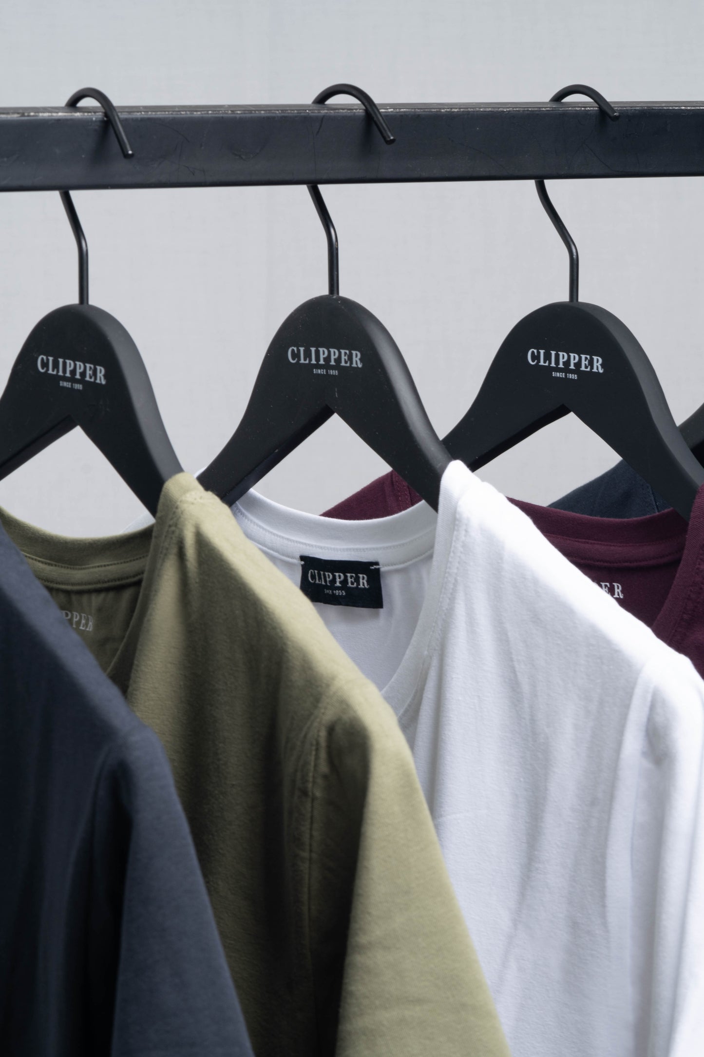 Clipper Dax Modern Fit bomulds T-shirt med rund hals