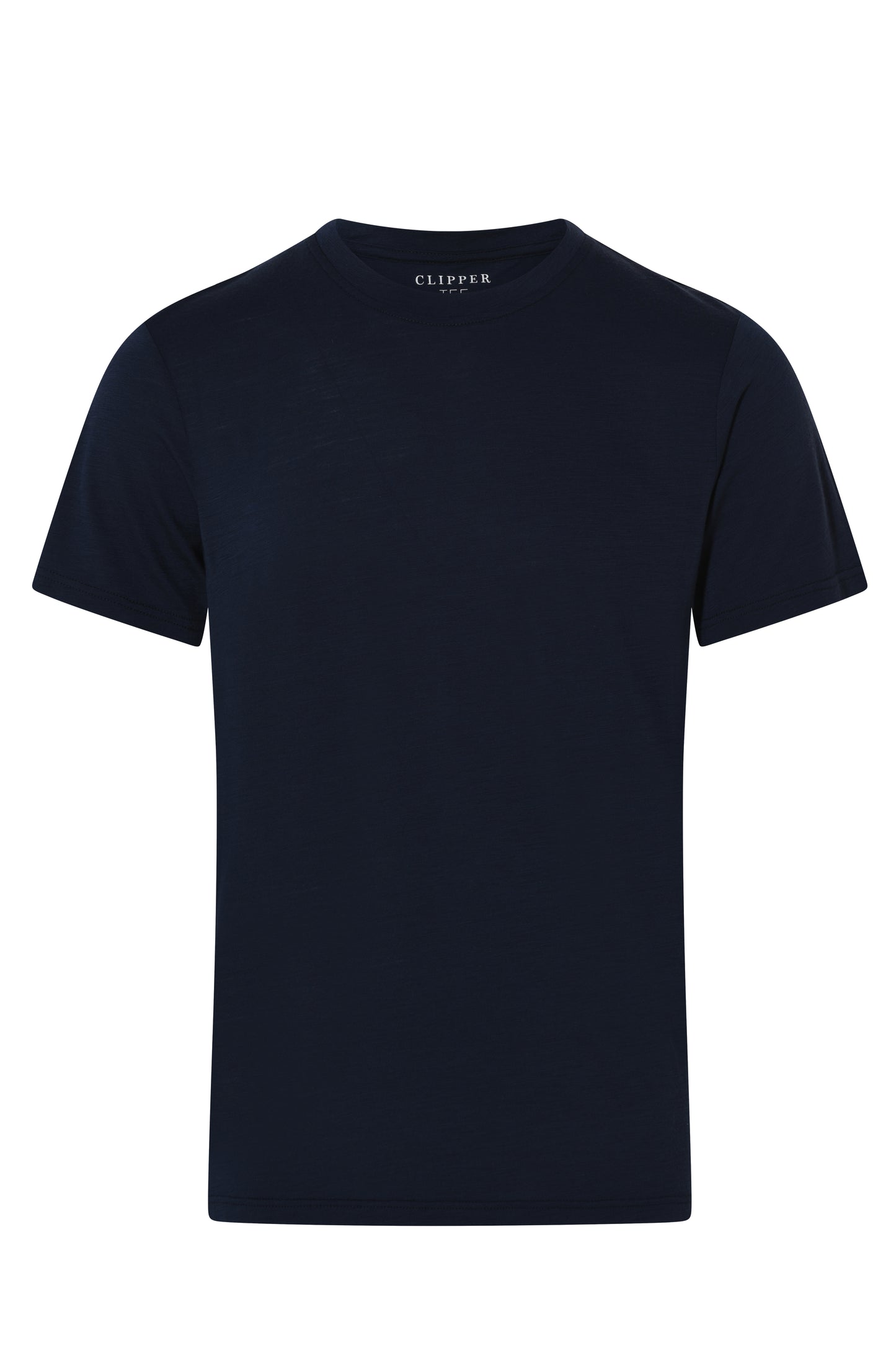 Clipper Moss Comfort Fit merinould T-shirt med rund hals