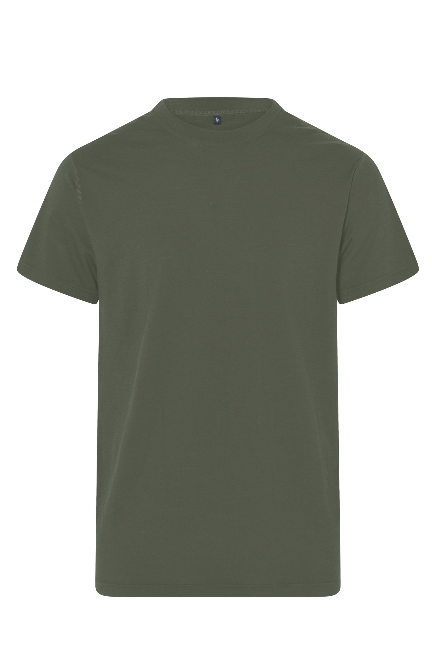 Clipper Moss Comfort Fit merinould T-shirt med rund hals