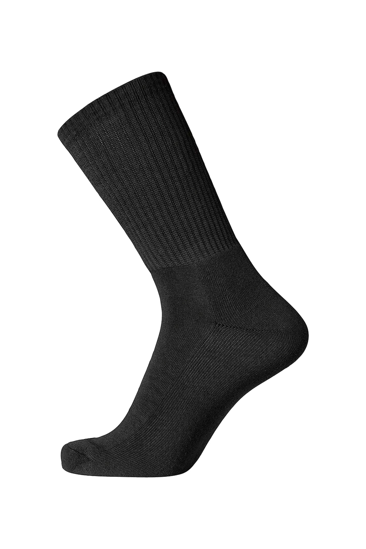 Egtved ankelstrømpe heavy sort el. blå bomuld