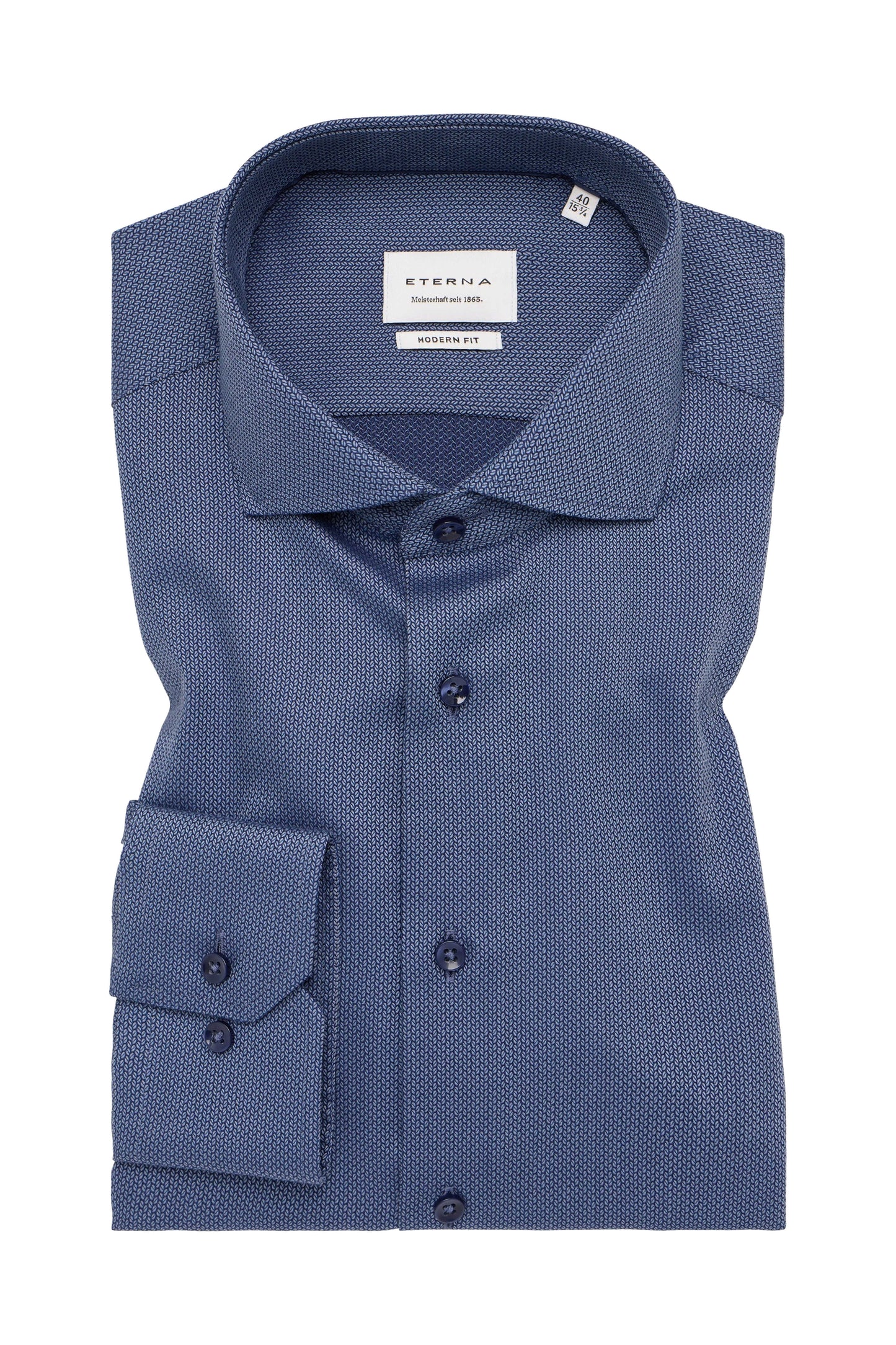 Eterna Modern Fit skjorte ekstra ærmelængde