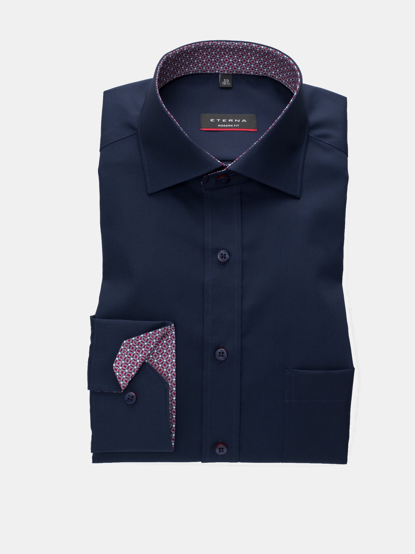 Eterna Modern Fit skjorte ekstra ærmelængde