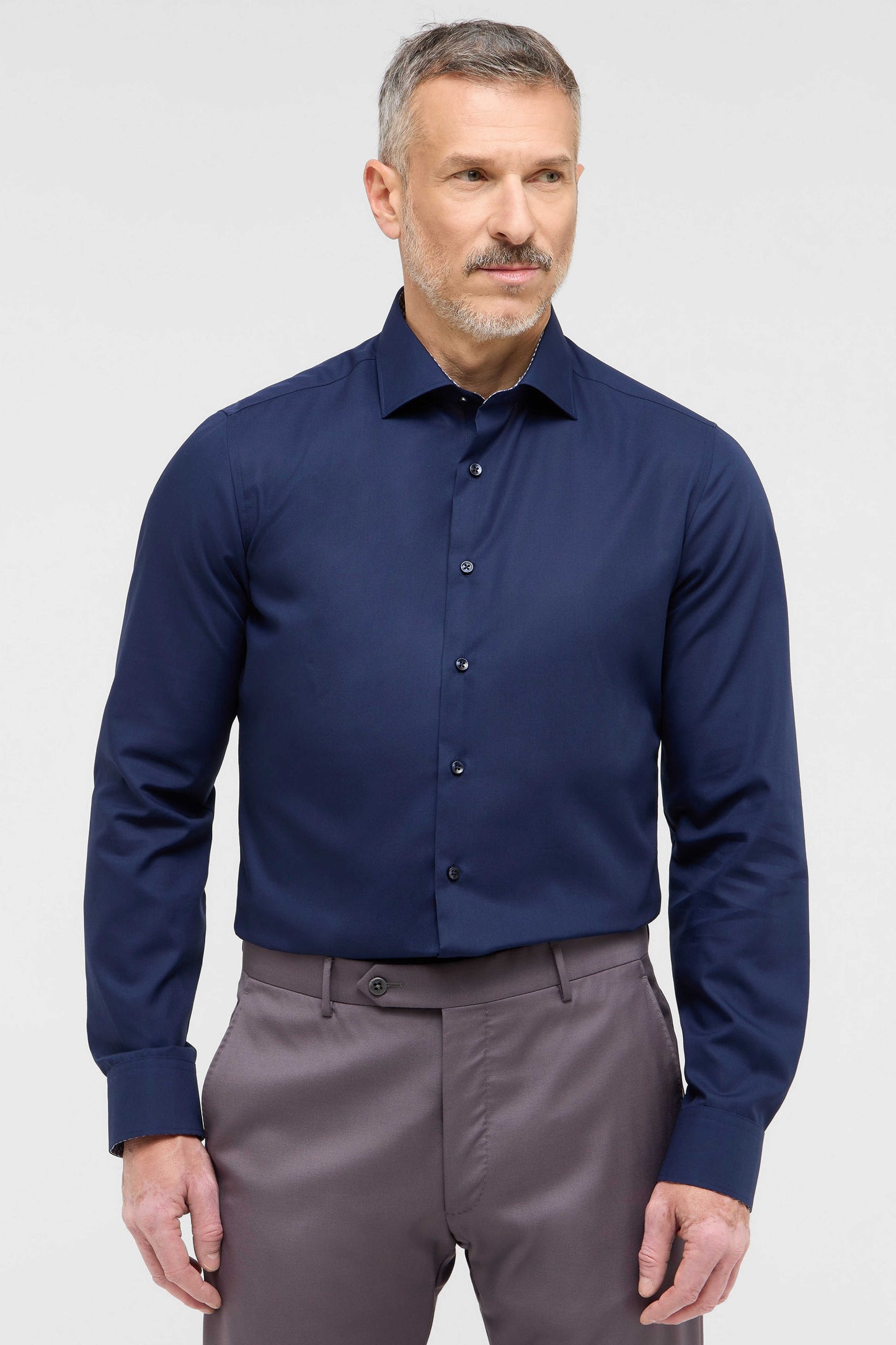 Eterna Slim Fit skjorte ekstra ærmelængde