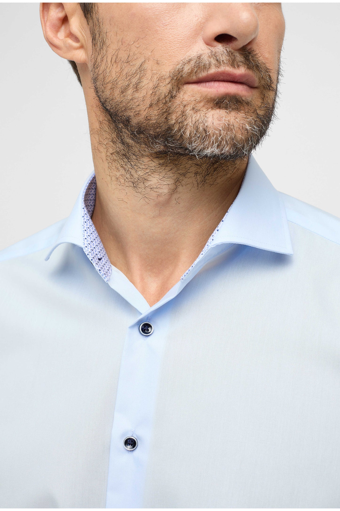 Eterna Modern Fit skjorte ekstra ærmelængde