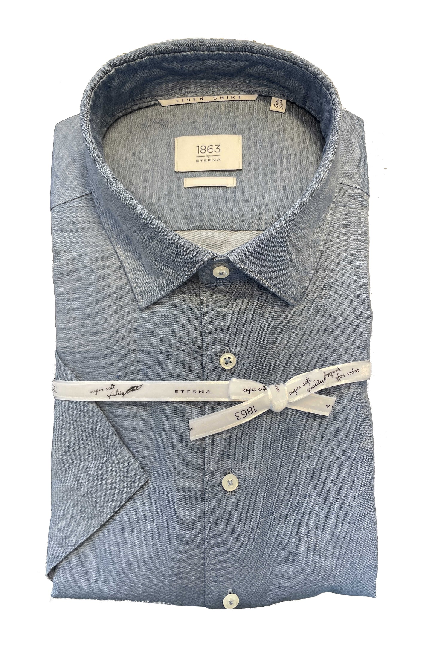 Eterna Modern Fit by 1863 kortærmet hør