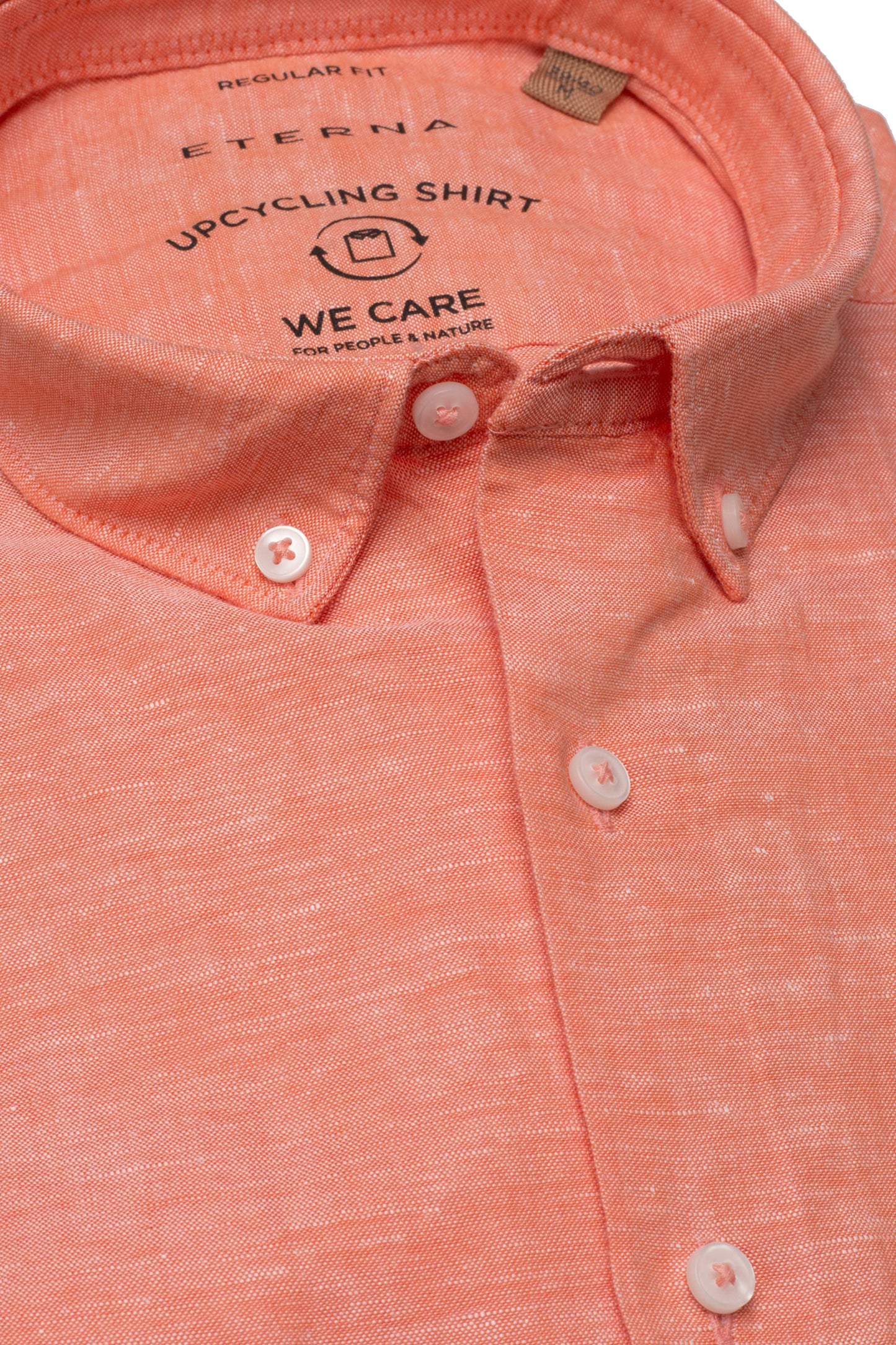 Eterna Regular Fit kortærmet hør