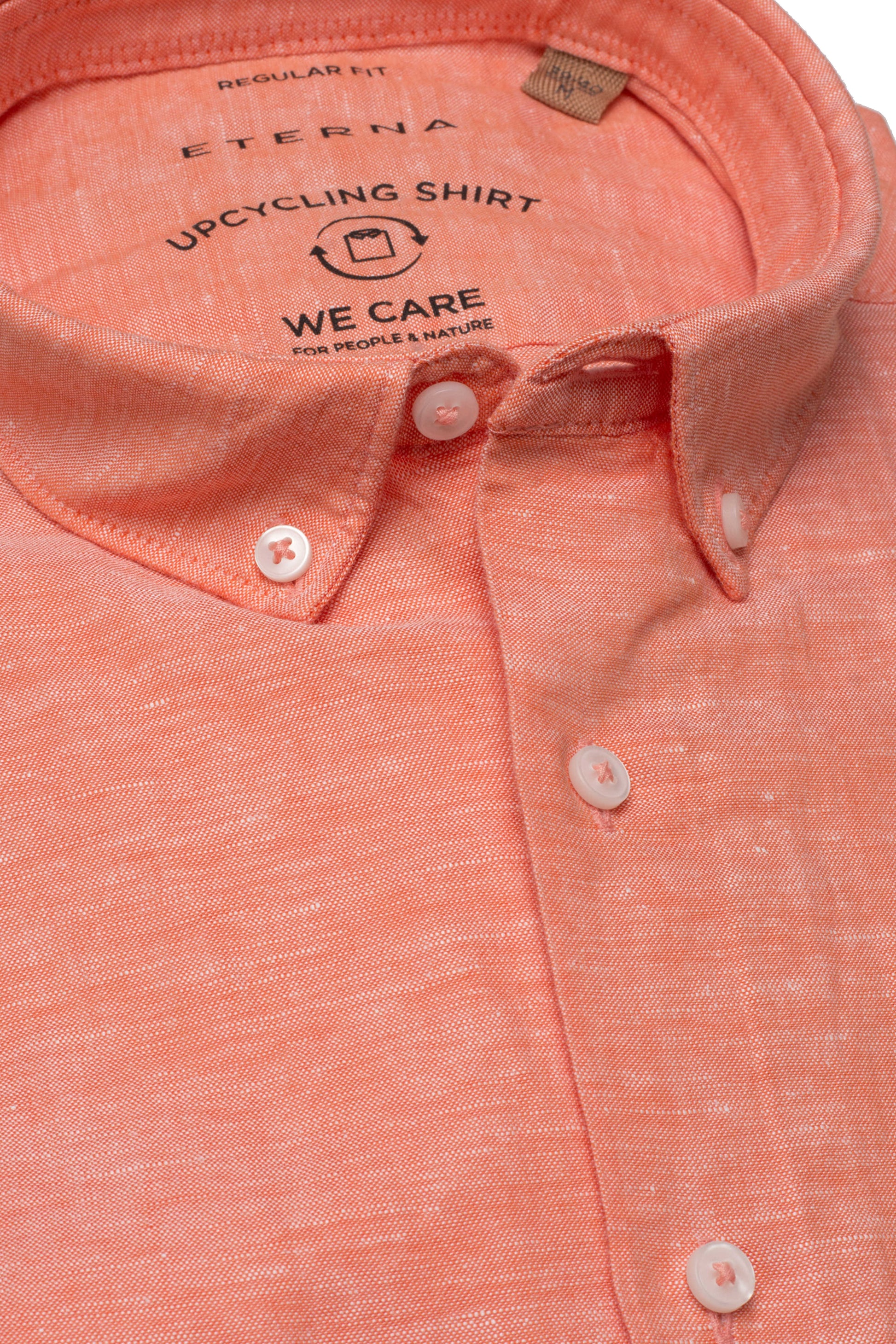 Eterna Regular Fit kortærmet hør