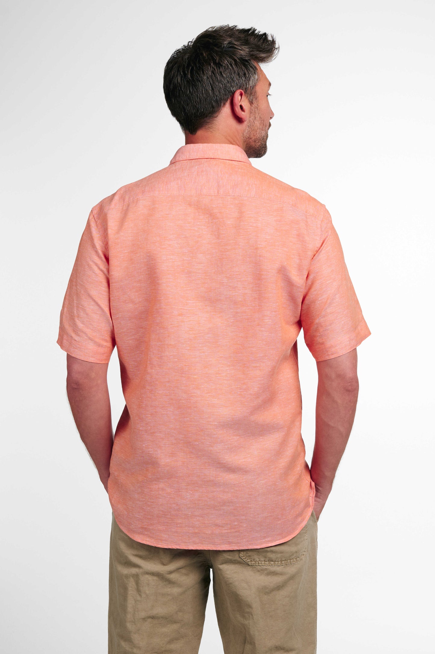 Eterna Regular Fit kortærmet hør