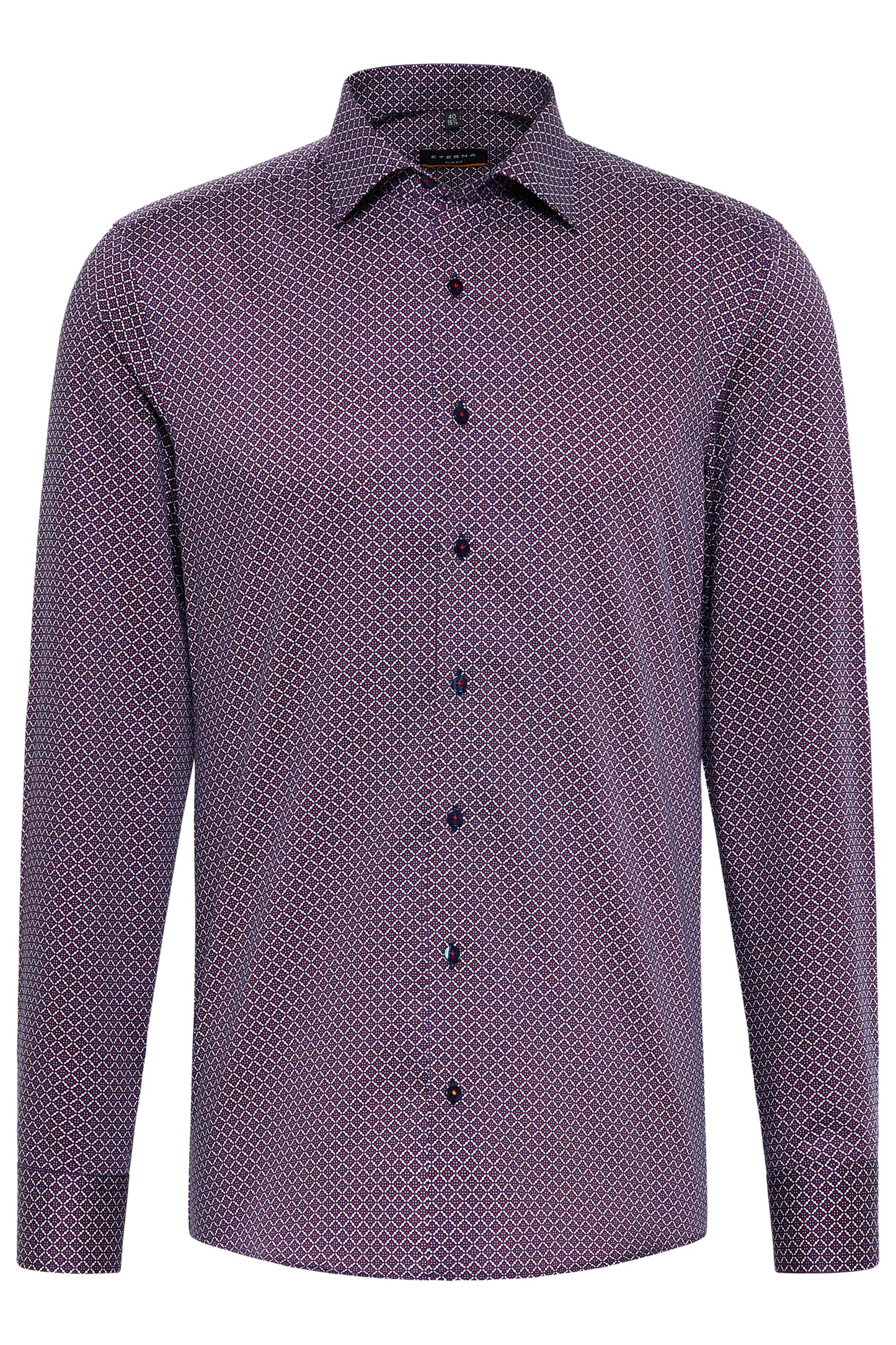 Eterna Slim Fit skjorte ekstra ærmelængde