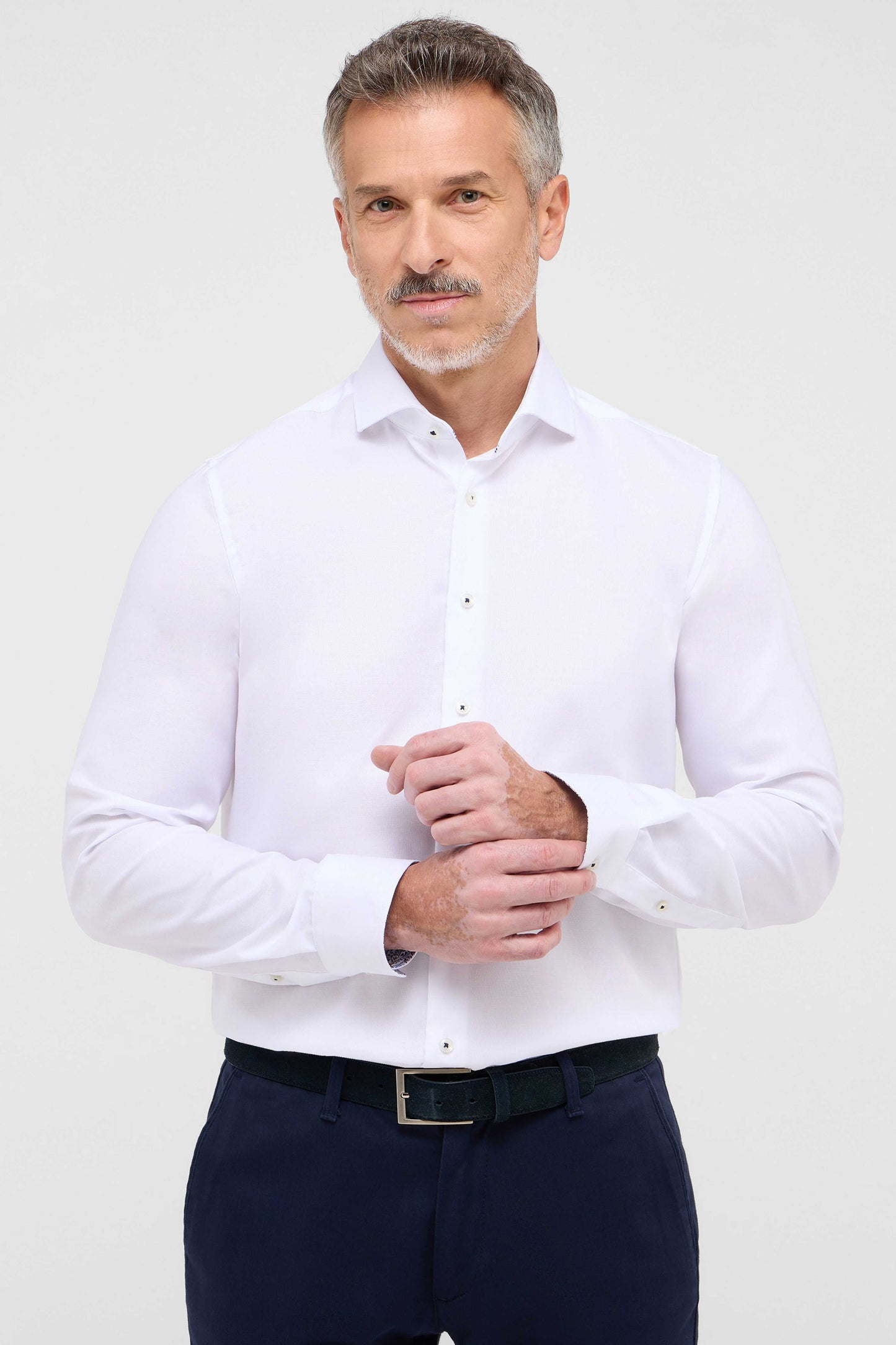 Eterna Slim Fit skjorte ekstra ærmelængde