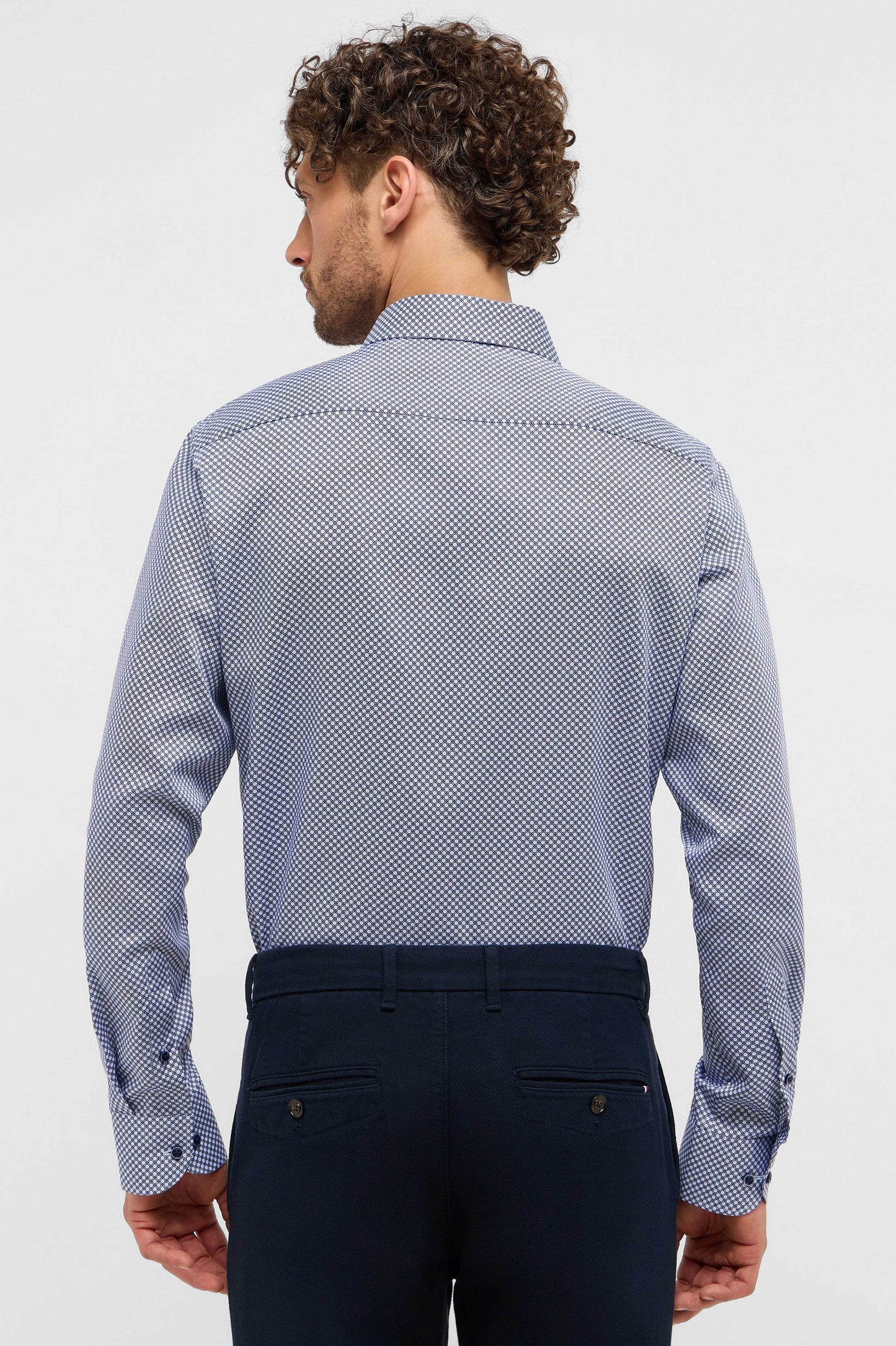 Eterna Slim Fit skjorte ekstra ærmelængde