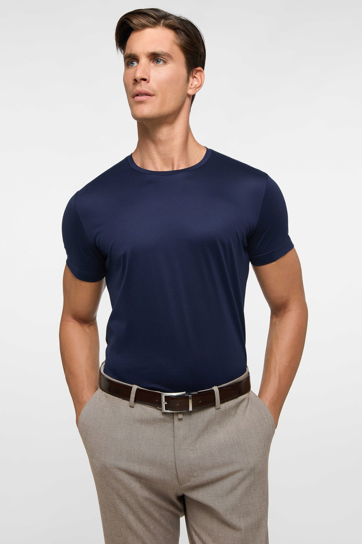 Eterna T-shirt rund hals by 1863