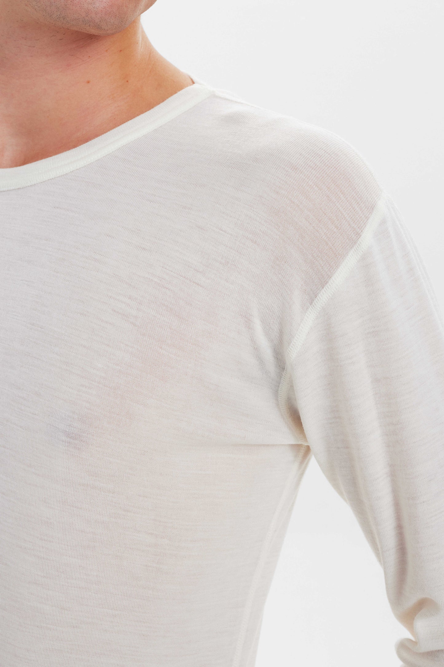 JBS T-shirt undertrøje lange ærmer rund hals flere farver uld