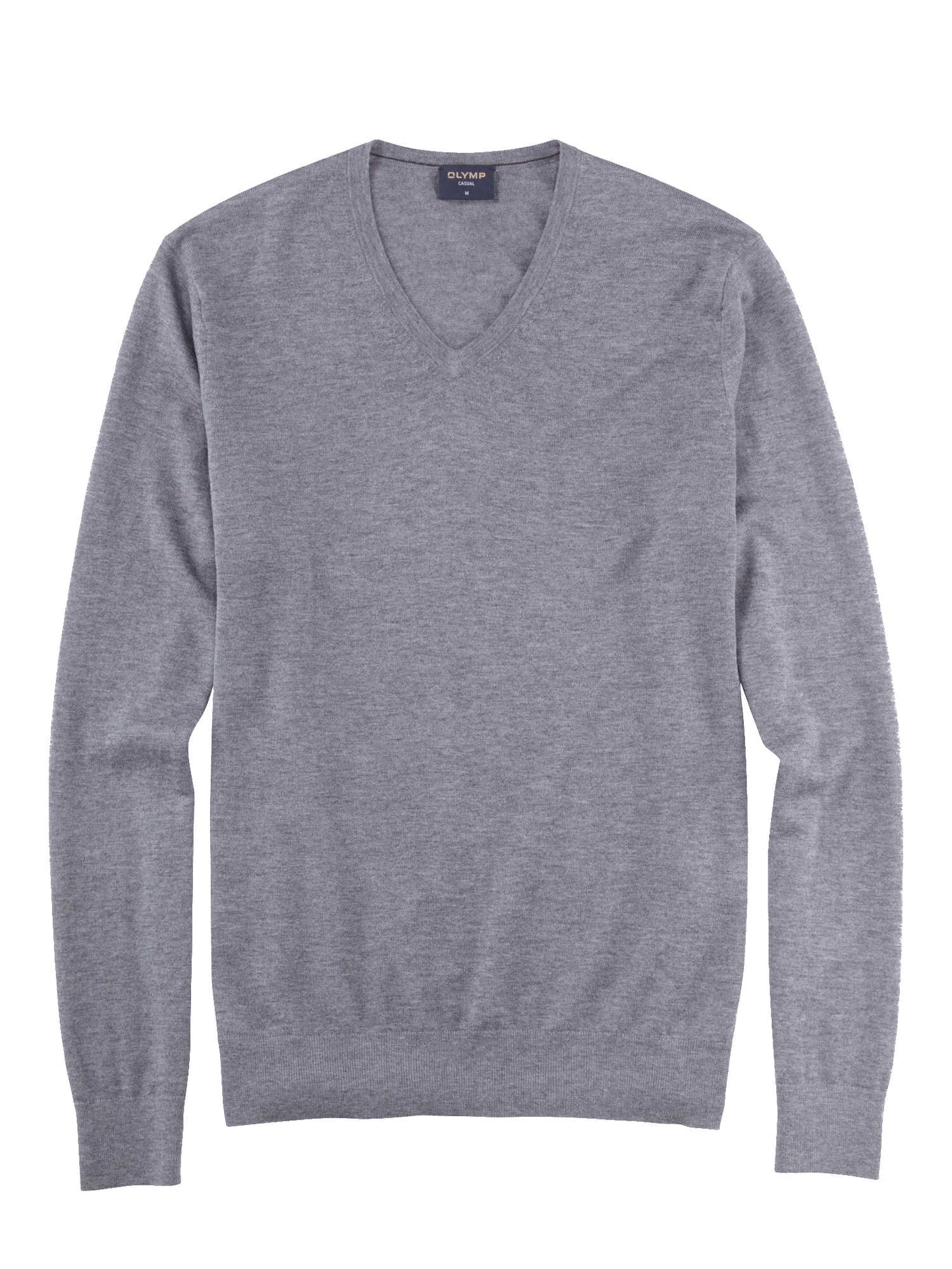 Olymp Casual strik V-hals uld/silke
