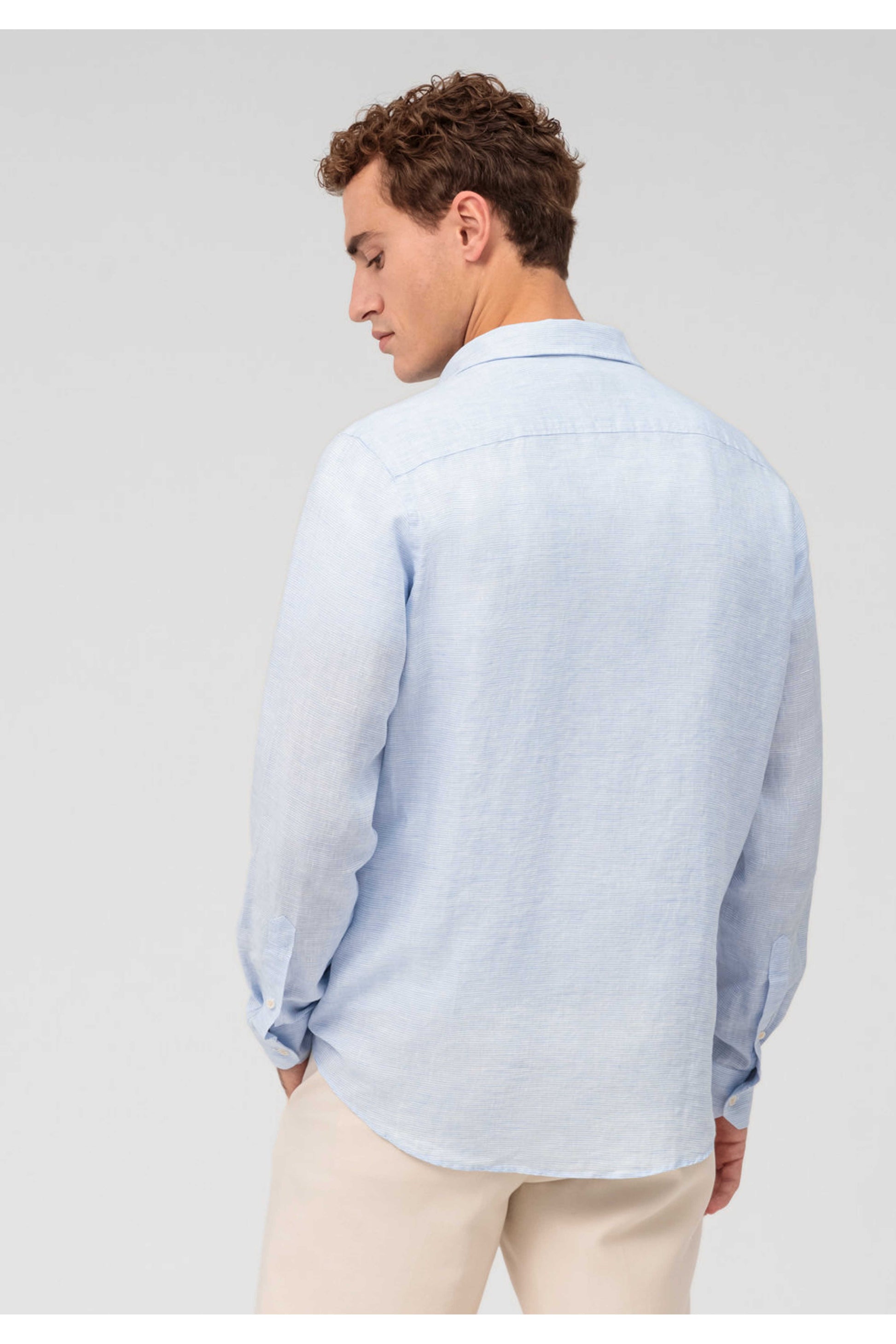 Olymp Casual Regular Fit hørskjorte