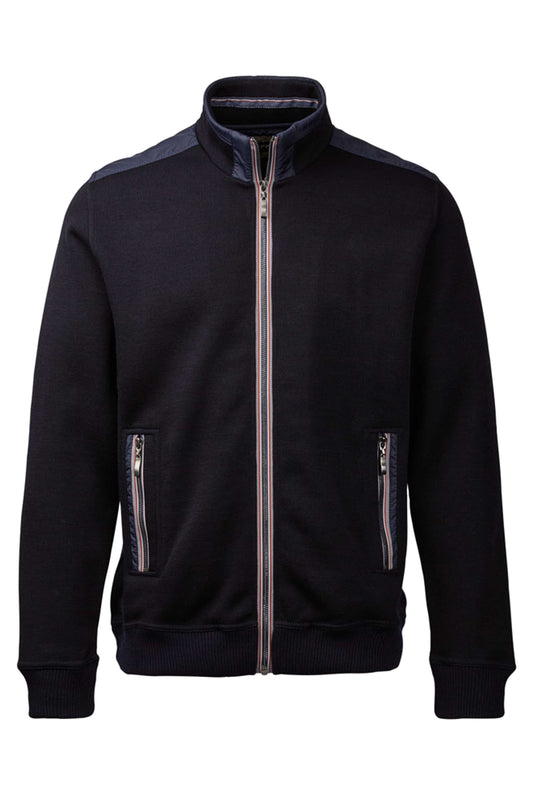 Clipper Dublin Classic Fit zip-cardigan uldblanding