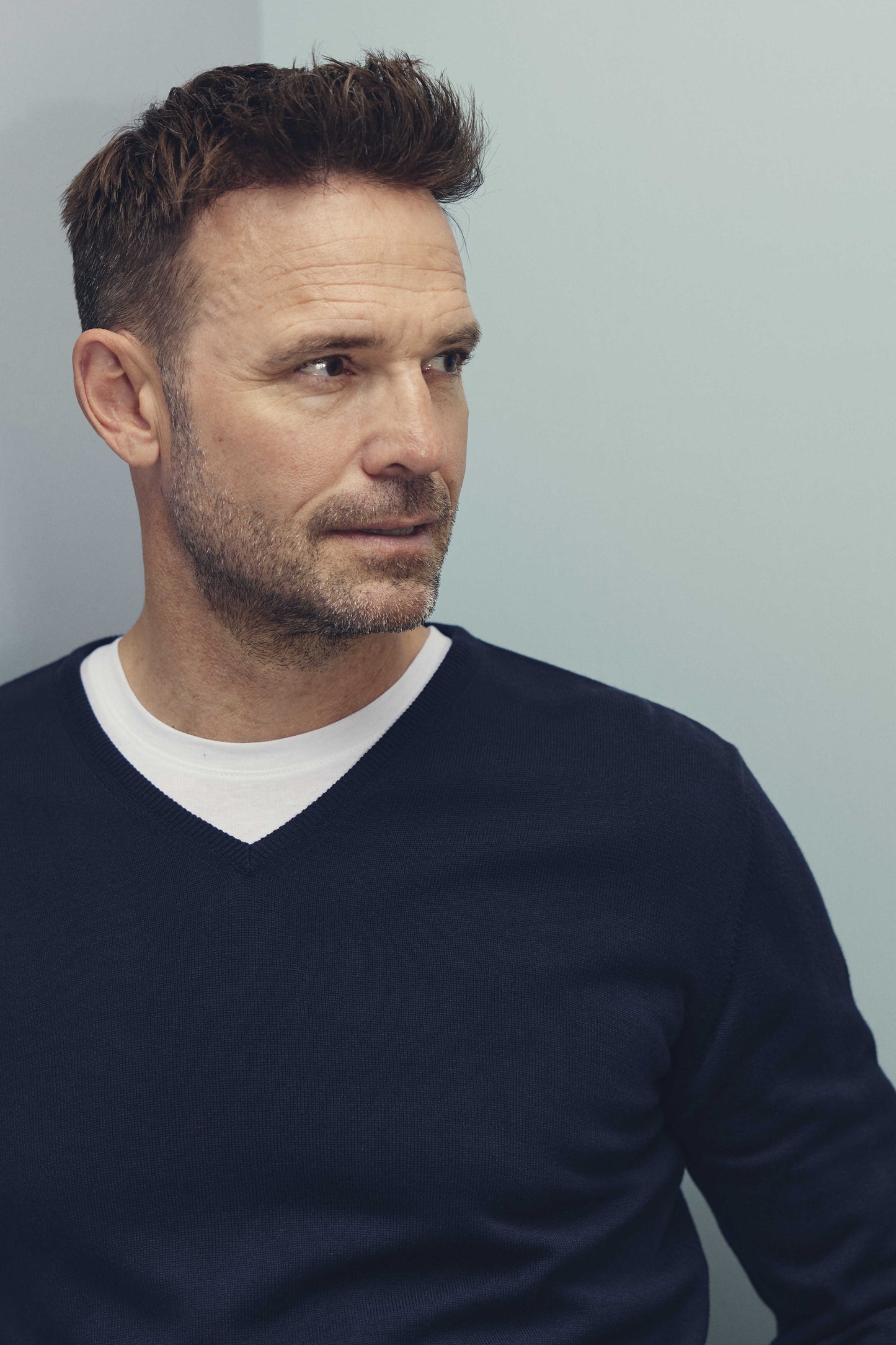 Clipper Stockholm Regular Fit V-hals strik bomuld