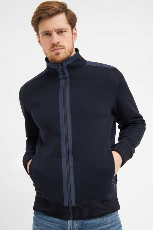 Clipper Kilkenny Classic Fit zip-cardigan uldblanding