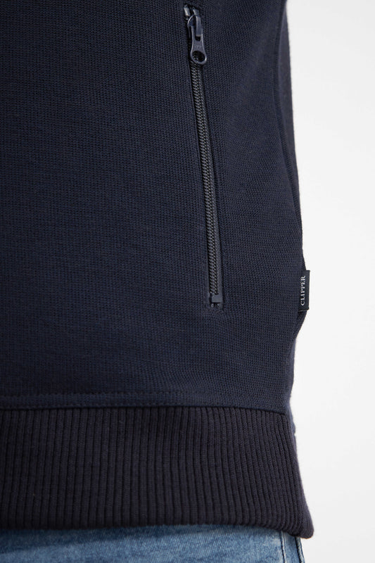 Clipper Kilkenny Classic Fit zip-cardigan uldblanding