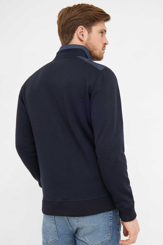Clipper Kilkenny Classic Fit zip-cardigan uldblanding