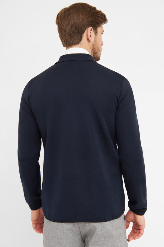 Clipper Manchester Modern Fit strik cardigan uld