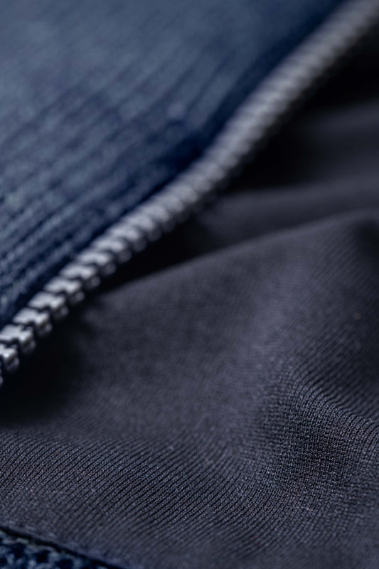 Clipper Saltum Modern Fit sømandsstrik windbreaker zip-cardigan uld