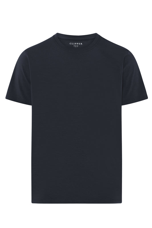 Clipper Dax Modern Fit bomulds T-shirt med rund hals