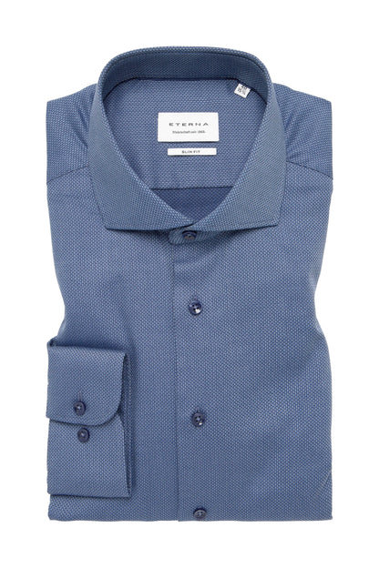 Eterna Slim Fit skjorte ekstra ærmelængde