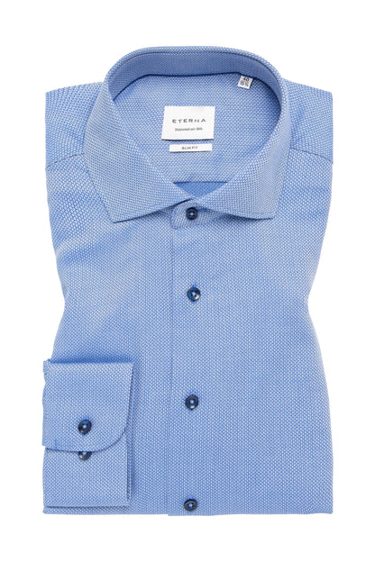 Eterna Slim Fit skjorte ekstra ærmelængde