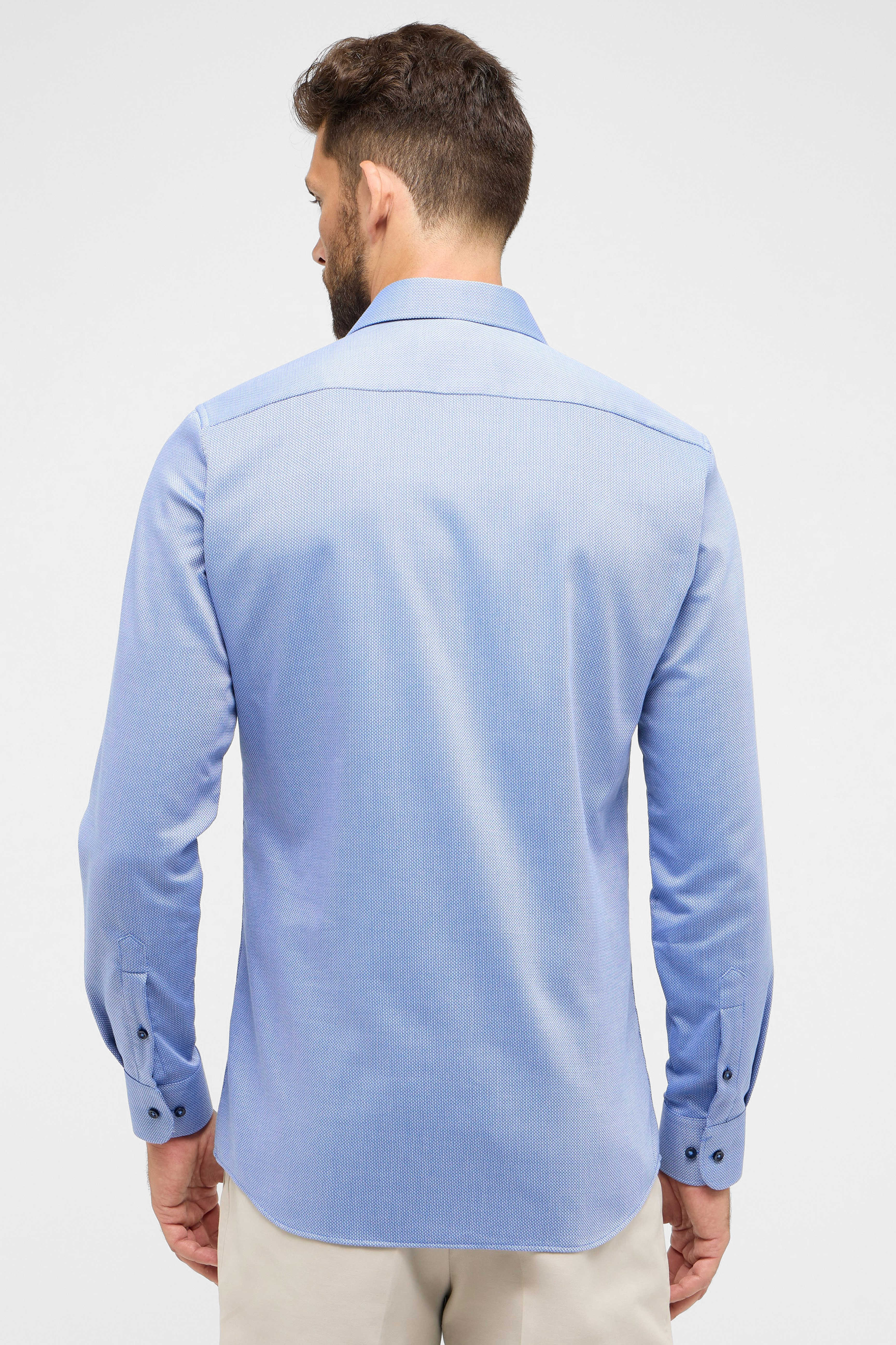 Eterna Slim Fit skjorte ekstra ærmelængde