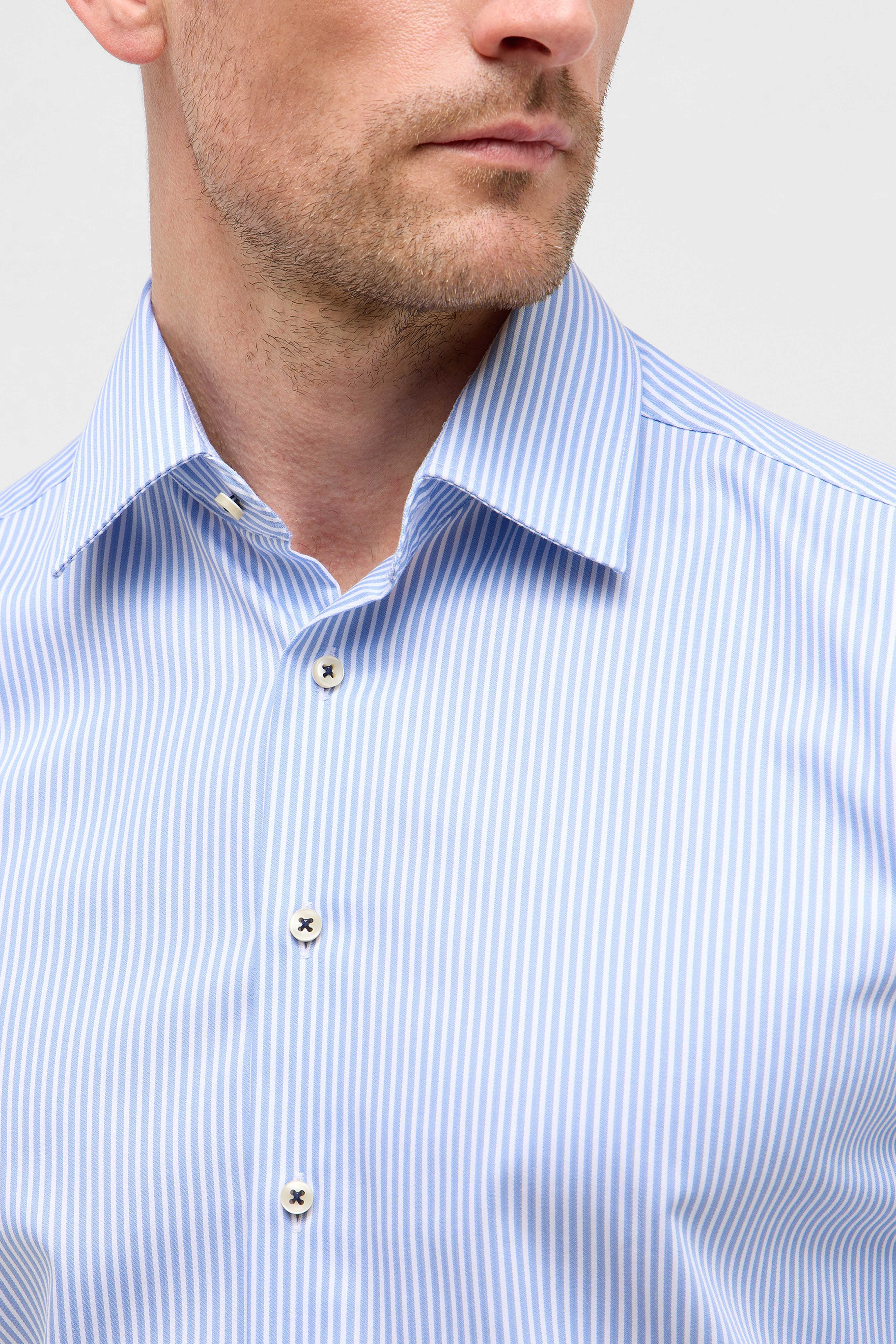 Eterna Modern Fit skjorte ekstra ærmelængde