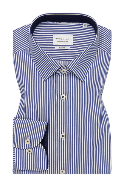 Eterna Slim Fit skjorte ekstra ærmelængde