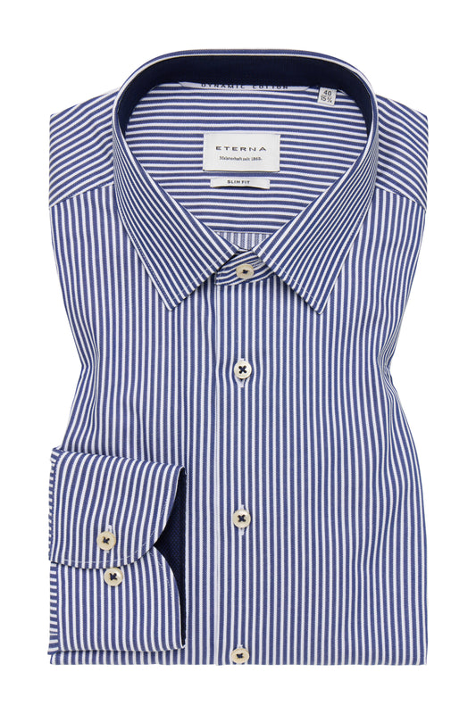 Eterna Slim Fit skjorte ekstra ærmelængde