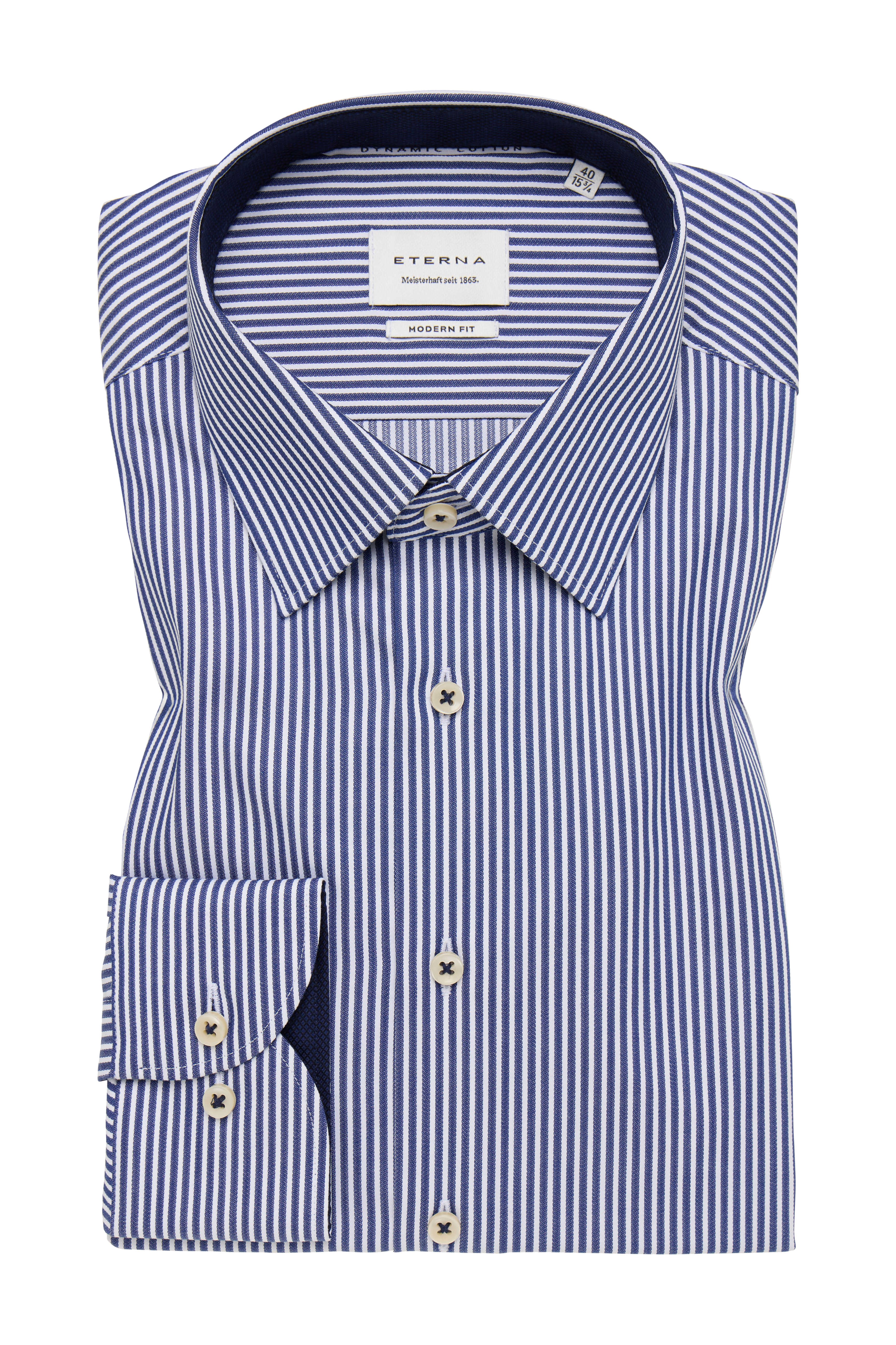 Eterna Modern Fit skjorte ekstra ærmelængde