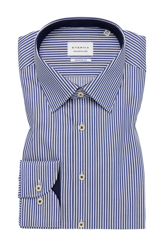 Eterna Modern Fit skjorte ekstra ærmelængde