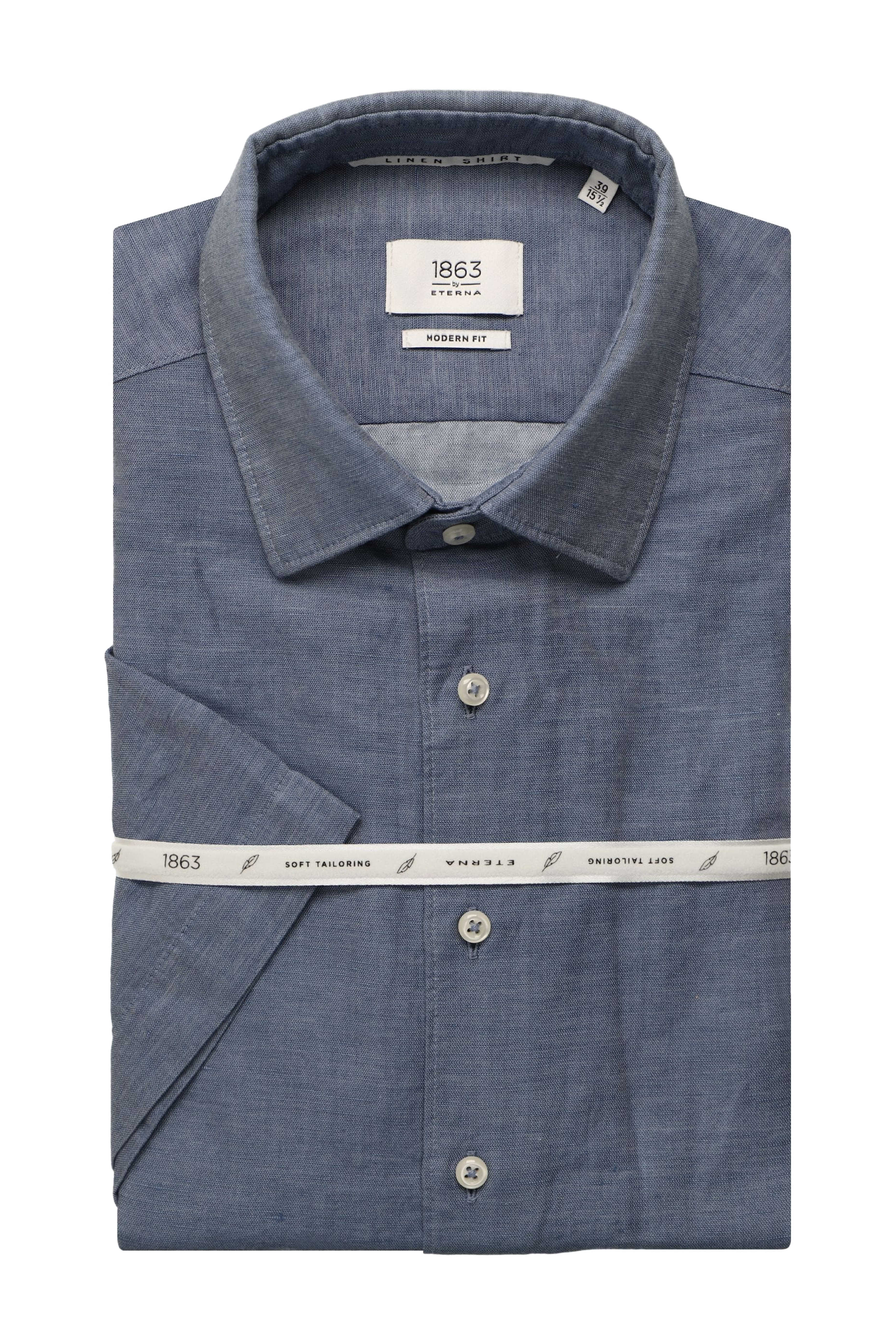 Eterna Modern Fit by 1863 kortærmet hør