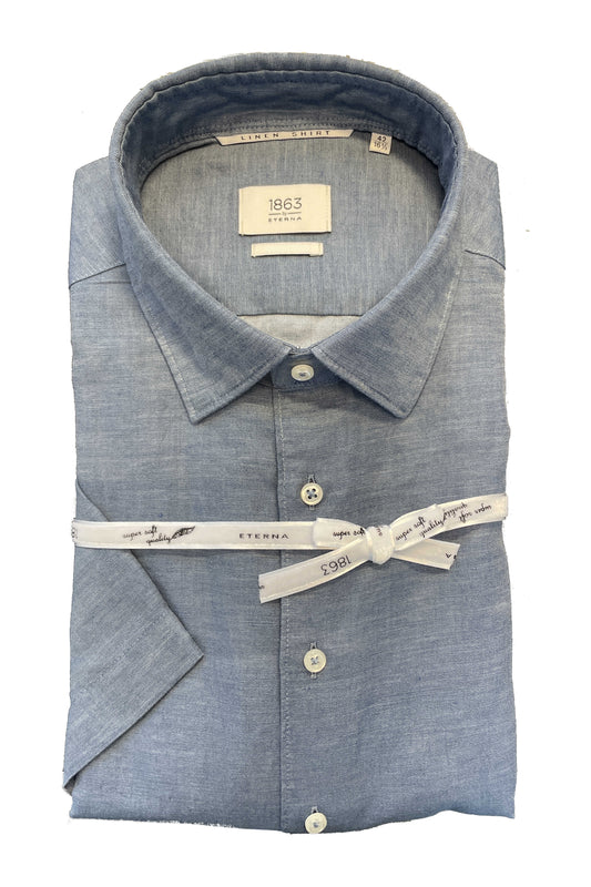 Eterna Modern Fit by 1863 kortærmet hør