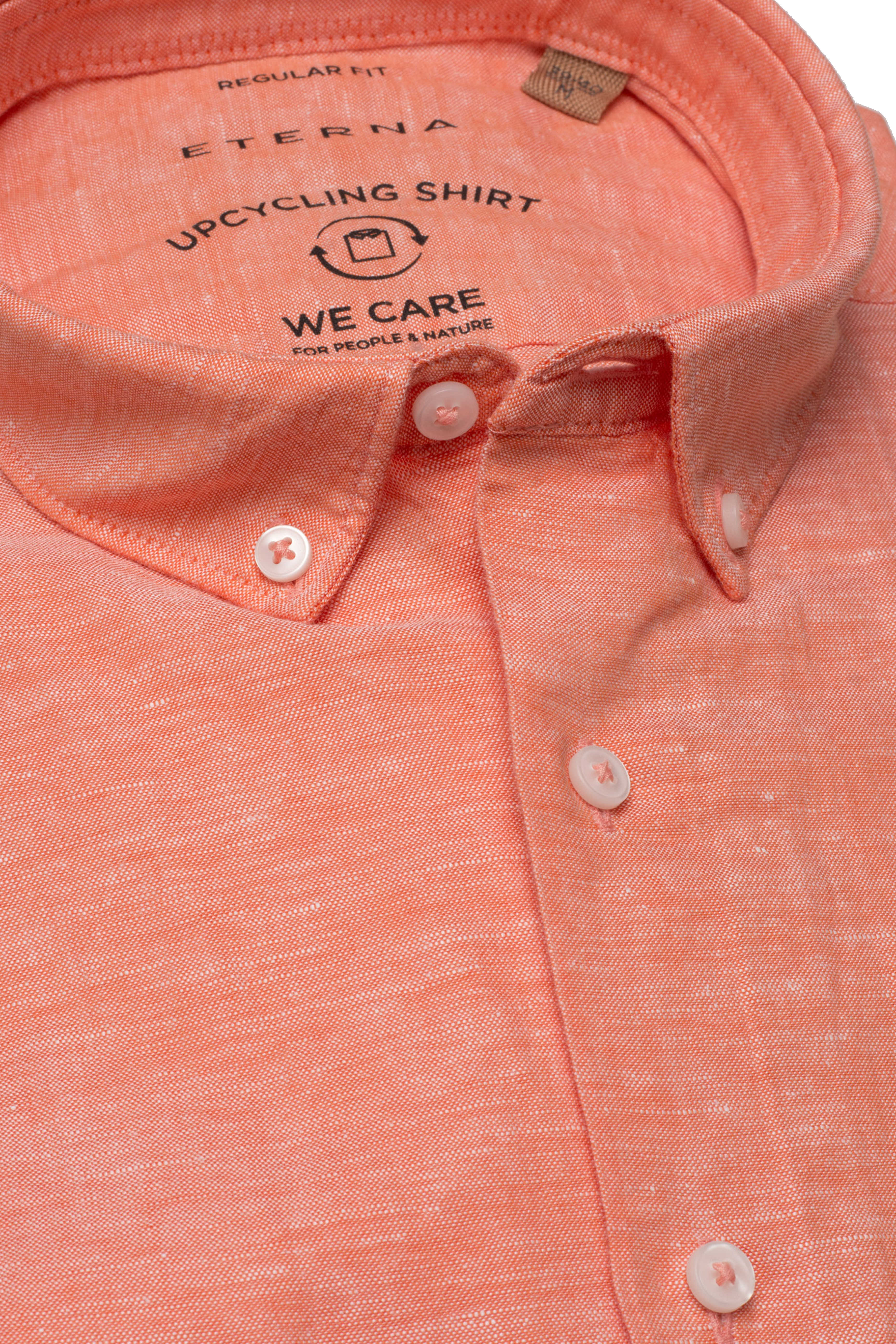 Eterna Regular Fit kortærmet hør